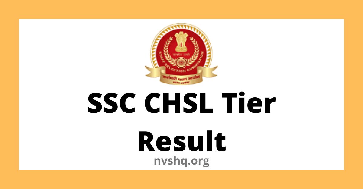 Ssc Chsl Tier Result Declared At Ssc Nic In Check Here