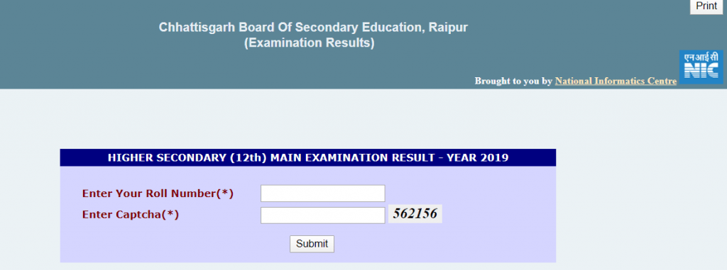 CGBSE 12th Result 2020