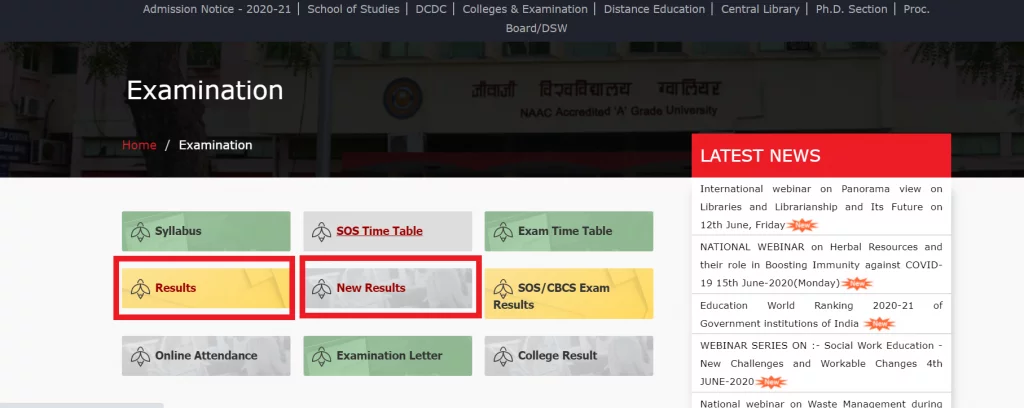 jiwaji-university-result-2020