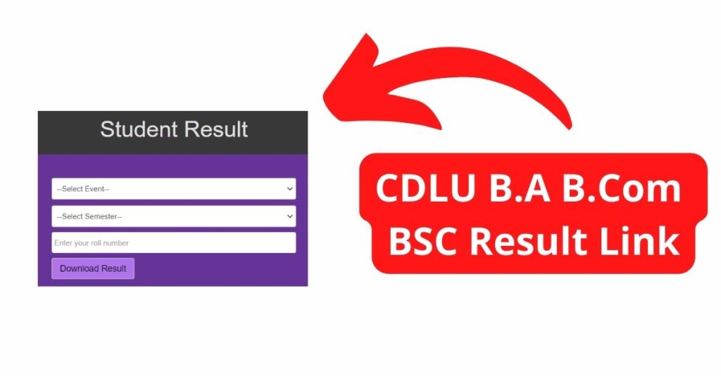 CDLU BA BCom BSC Result