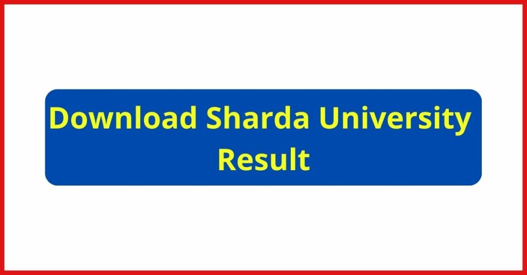 Sharda University Result
