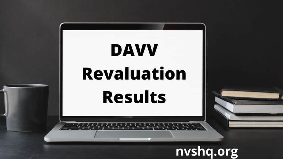 DAVV Revaluation Results 2024 (Out) BA, B.Sc, Rechecking