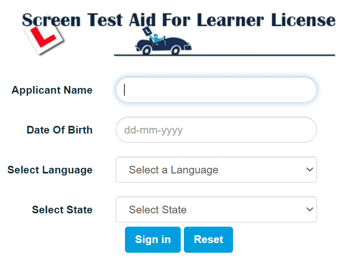learning-license-mock-test-link