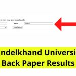 Bundelkhand University Back Paper Results