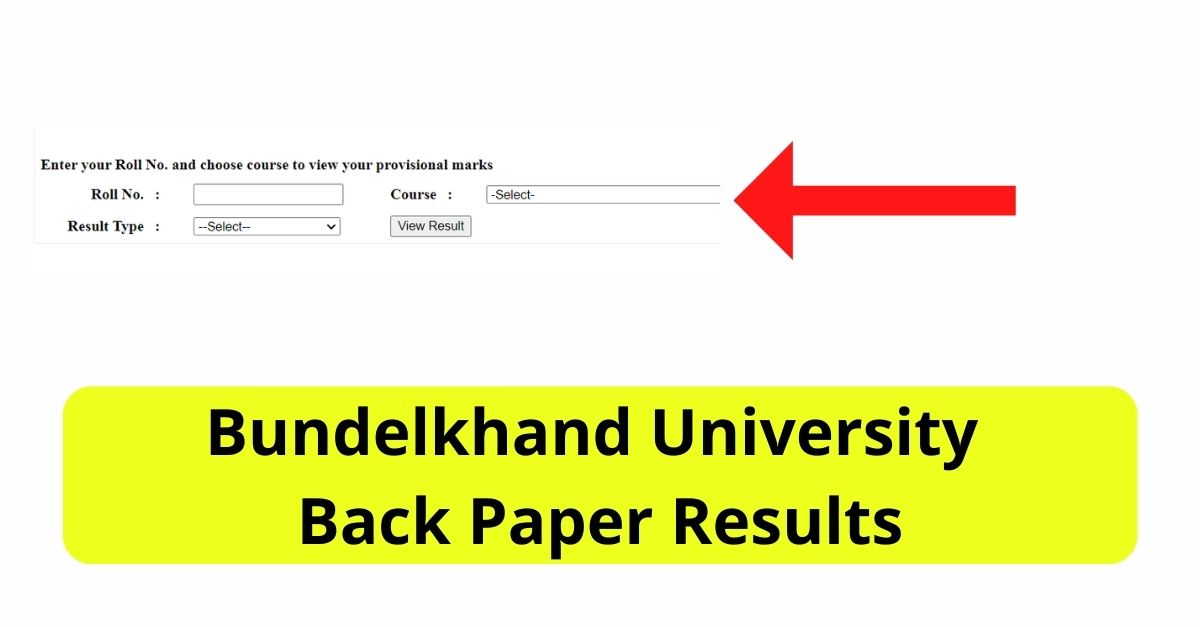 Bundelkhand University Back Paper Results 2022 BA B.Sc B.Com Exams