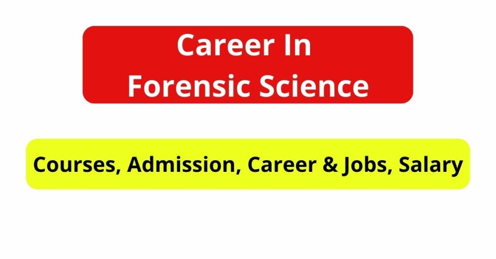 Career In Forensic Science