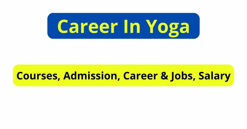 Career In Yoga