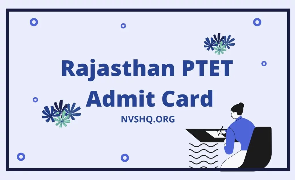 Rajasthan PTET Admit Card