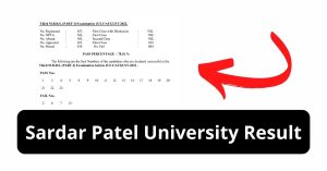 Sardar Patel University Result