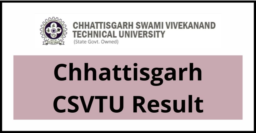 Chhattisgarh CSVTU Result