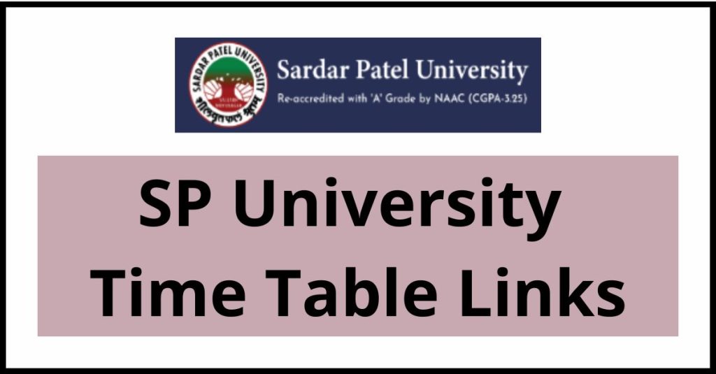 SP University  Time Table