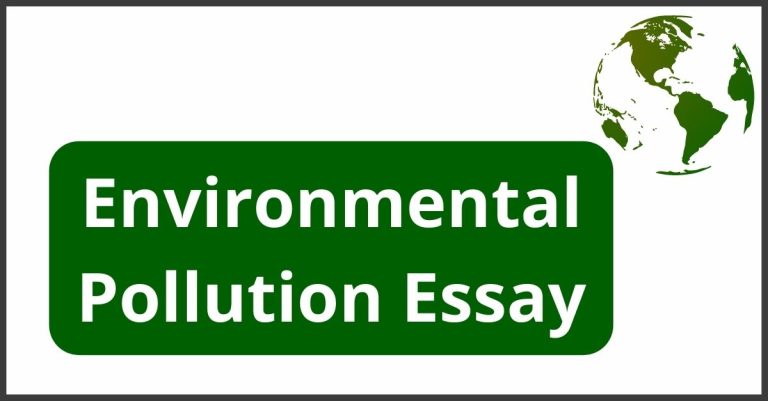 essay on environmental pollution for class 5