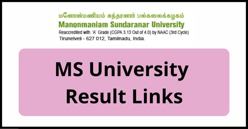 MS University  Result
