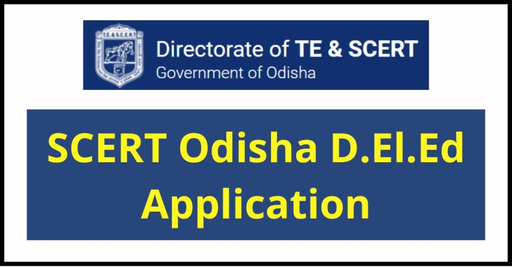 SCERT Odisha D.El.Ed