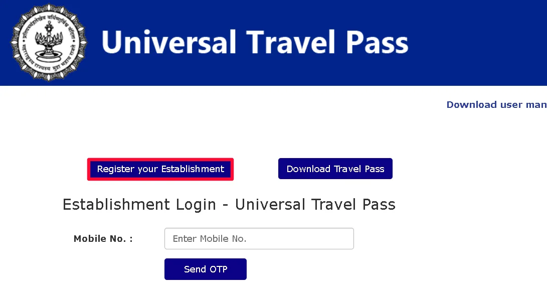Universal Travel Pass registration process 