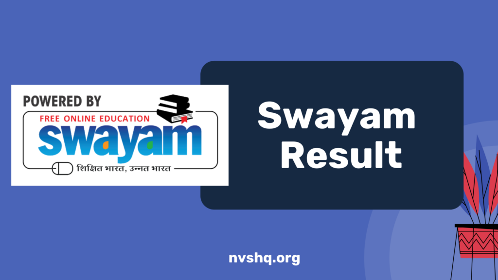 Swayam Result 2021
