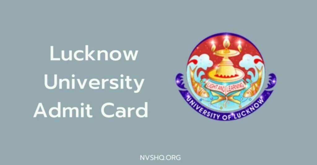 Lucknow University admit card