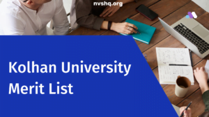 Kolhan University 1st Merit List