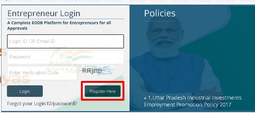 up labour registration application 