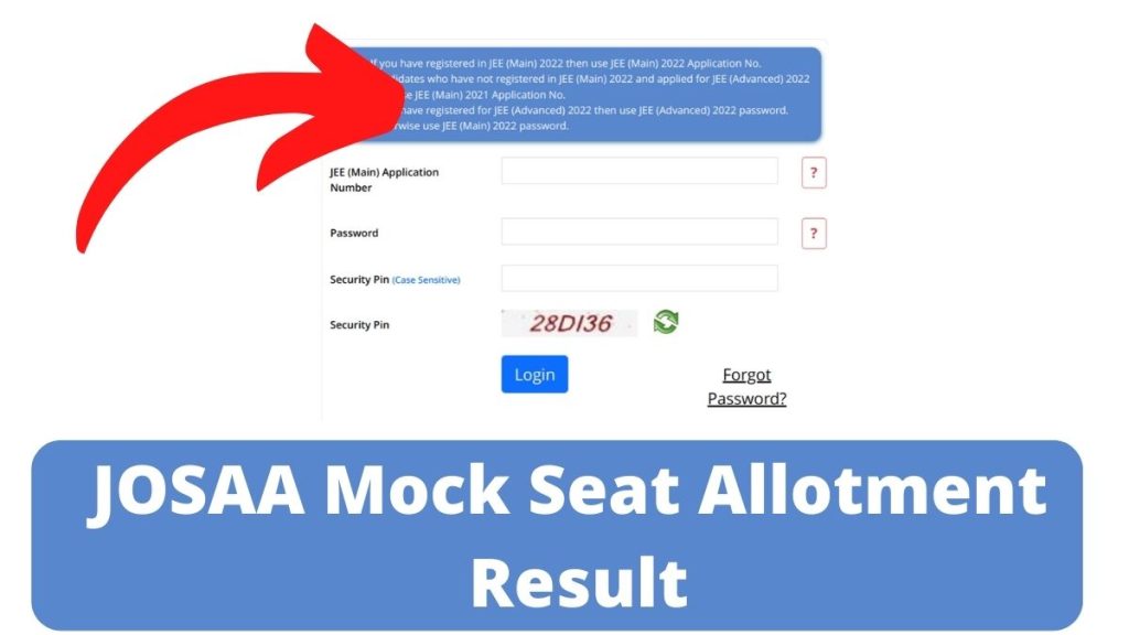 JOSAA Mock Seat Allotment Result