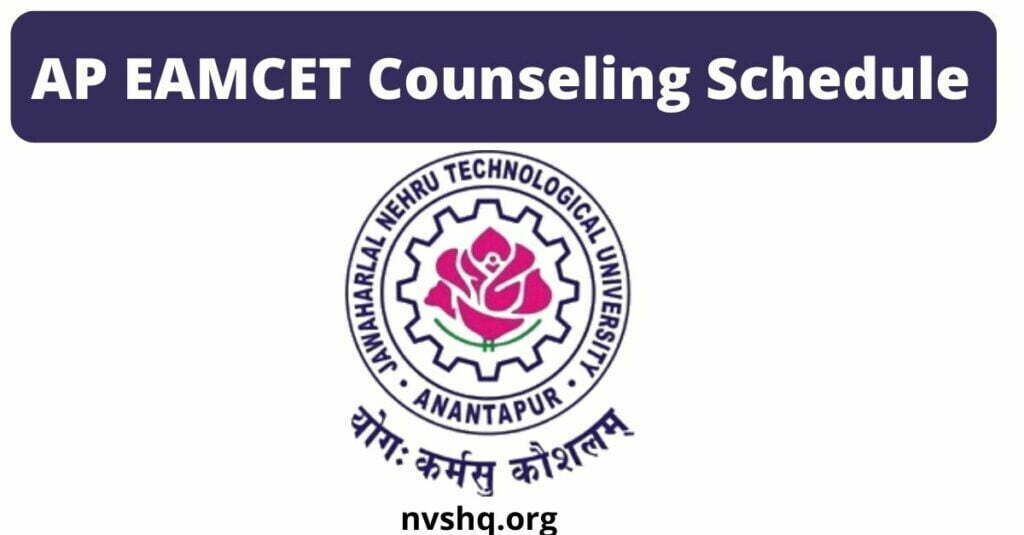 AP EAMCET Counseling Schedule