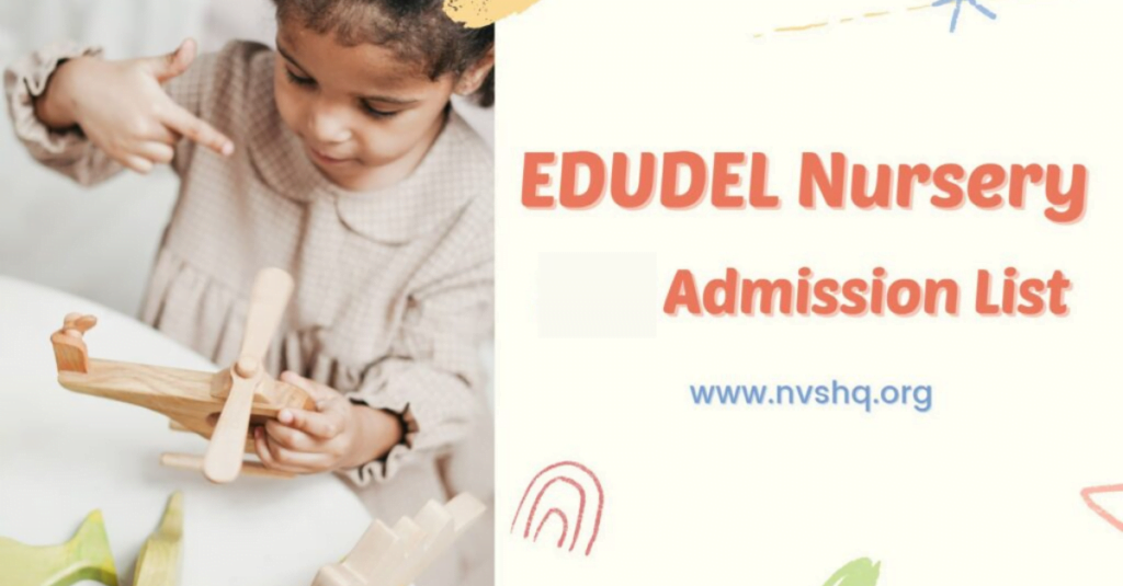 Delhi Nursery 1st Admission List 2023