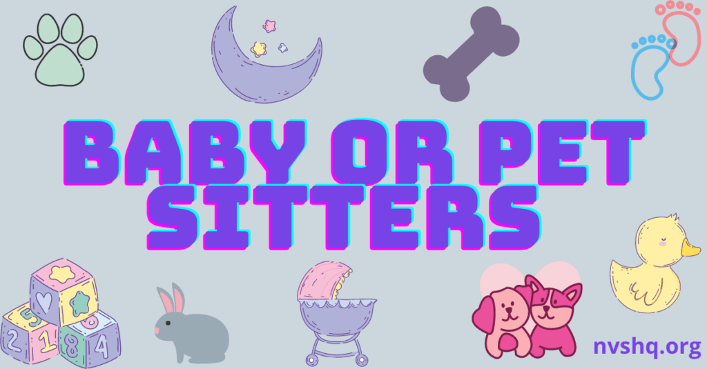 Baby or Pet Sitters 