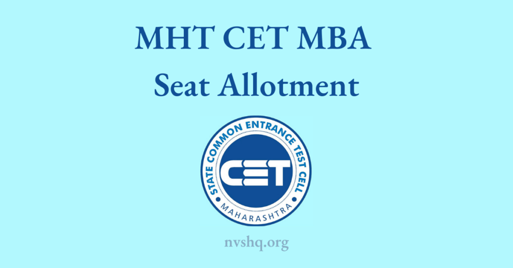 MHT CET MBA Seat Allotment