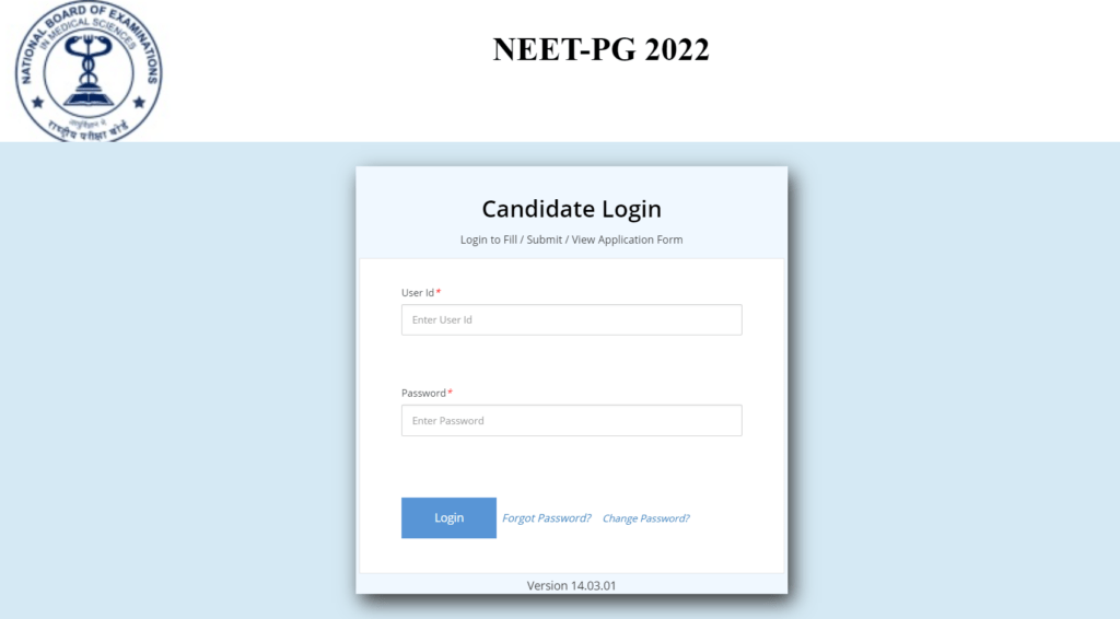 apply for NEET-PG 2022