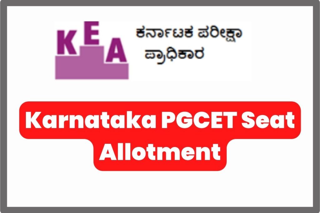 Karnataka PGCET Seat Allotment