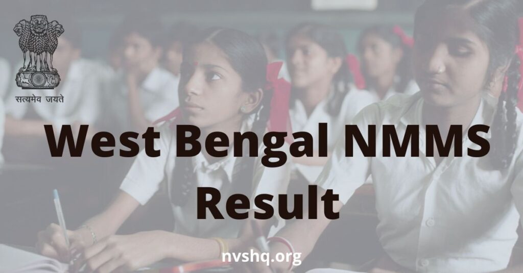 West Bengal NMMS Result