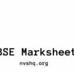 CBSE Marksheet