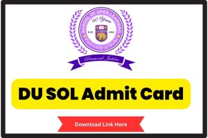 DU SOL Admit Card