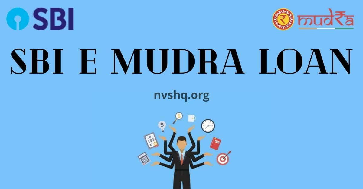 Sbi e mudra on sale loan online