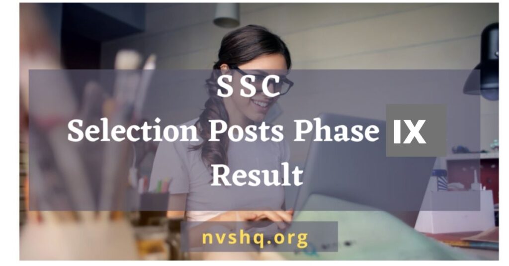 SSC Selection post phase 9