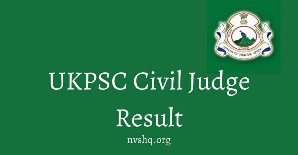 UKPSC Civil Judge Result