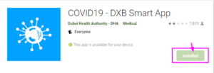 Как зарегистрироваться в приложении covid 19 dxb smart app