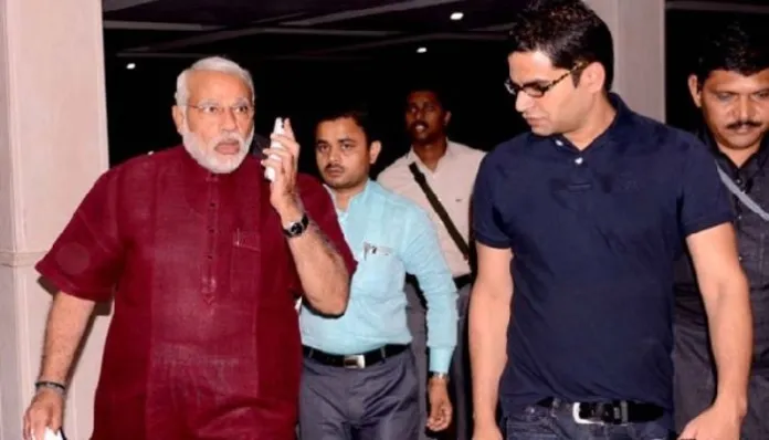 prashant Kishor with PM Narendra Modi