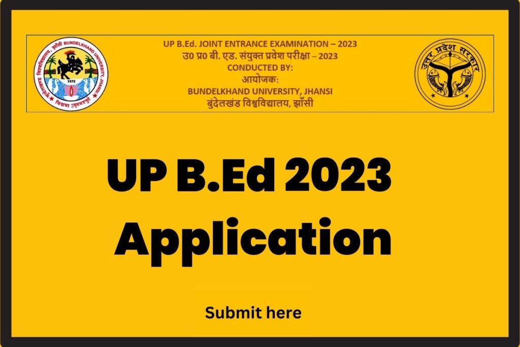 UP B.Ed 2023 Application