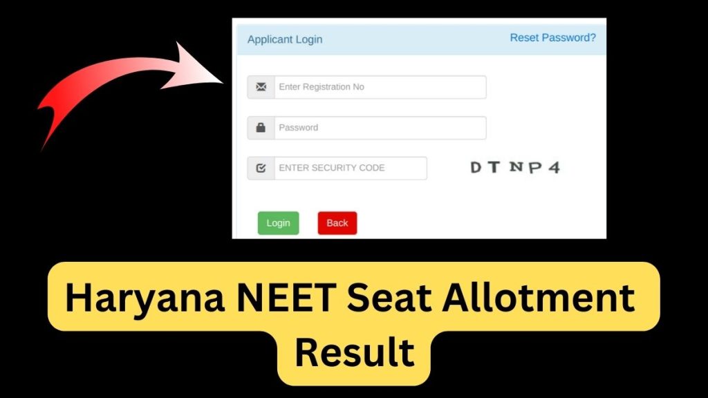 haryana neet seat allotment result