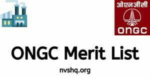 ONGC Merit List