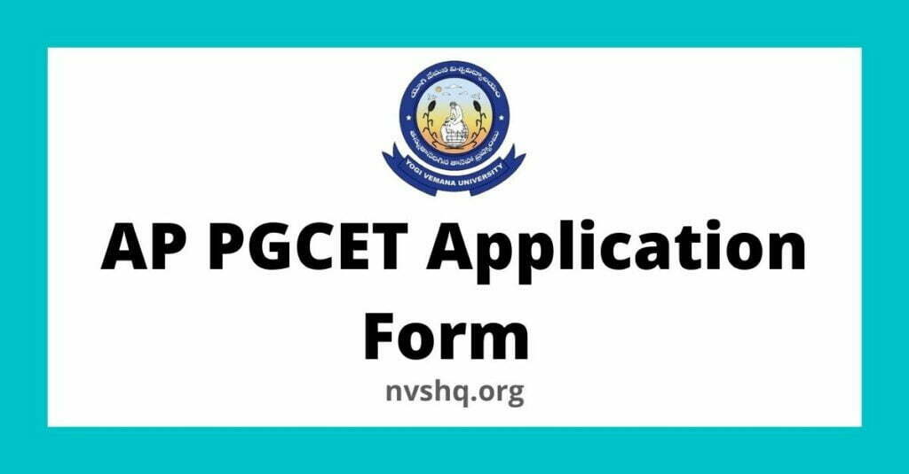 AP PGCET Application Form
