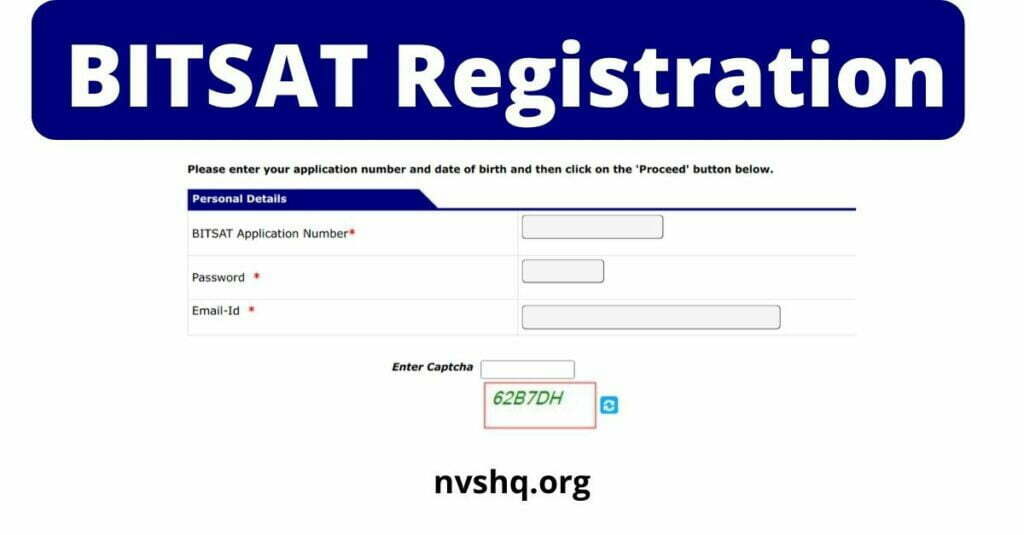 BITSAT Registration