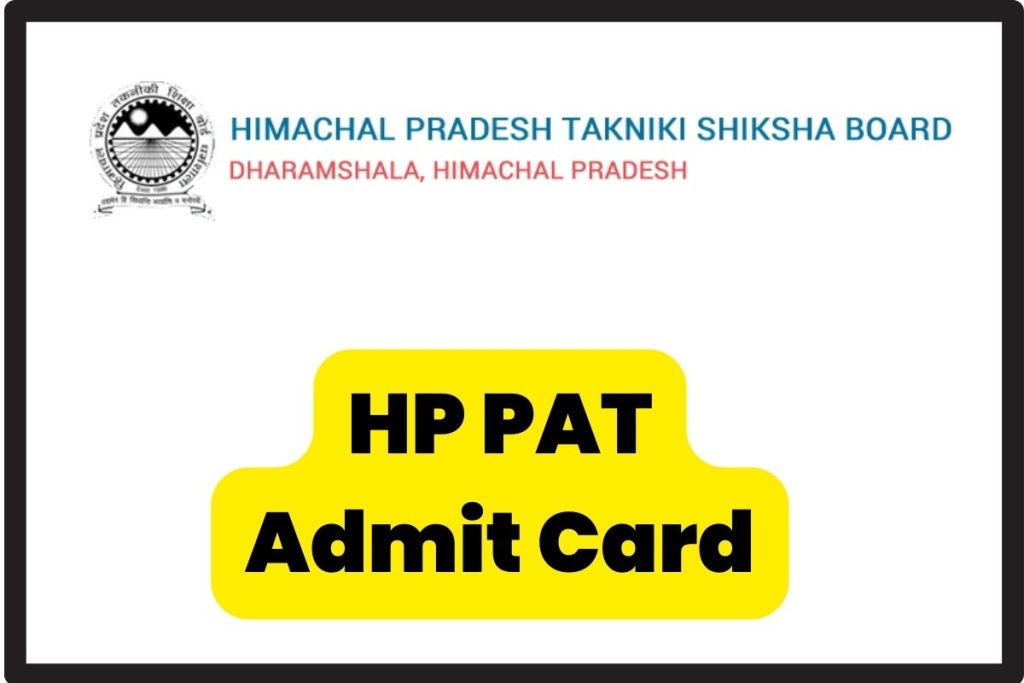 HP PAT 2023 admit card
