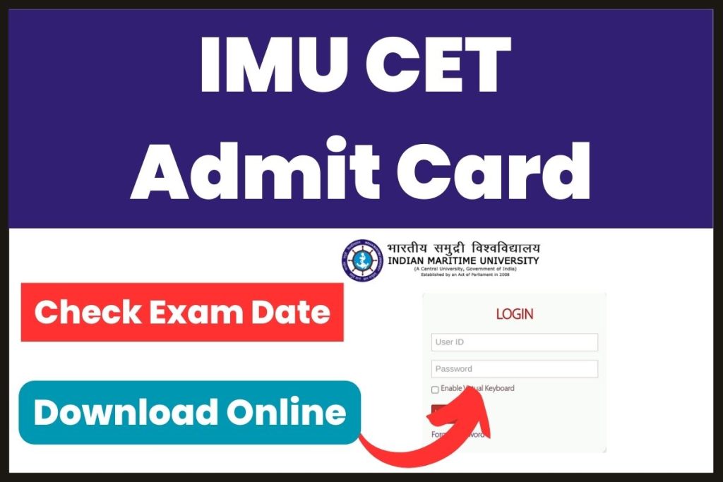 IMU CET Admit Card 2023