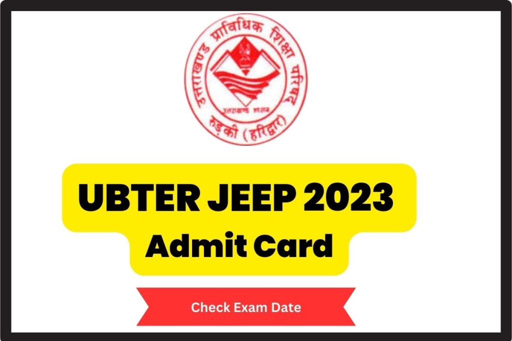 UBTER JEEP 2023 Admit Card