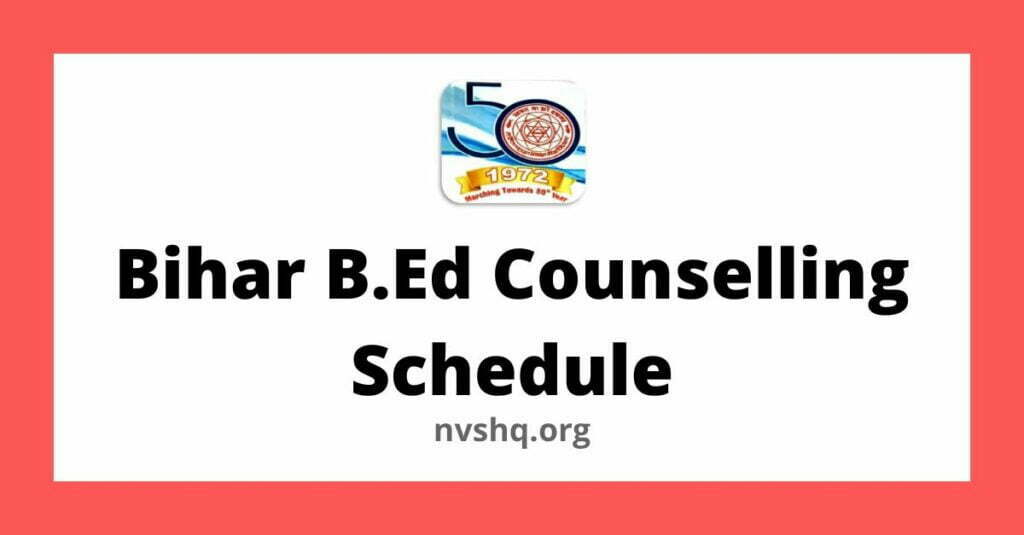 Bihar B.Ed Counselling Schedule for Admissions in LNMU