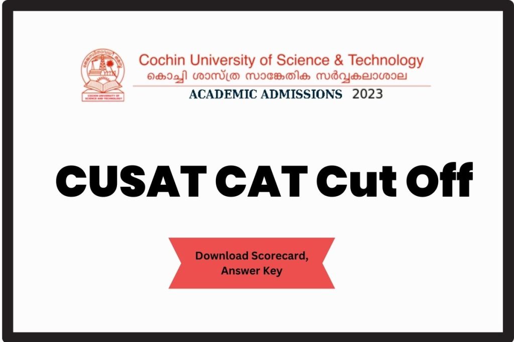 CUSAT CAT Cut Off