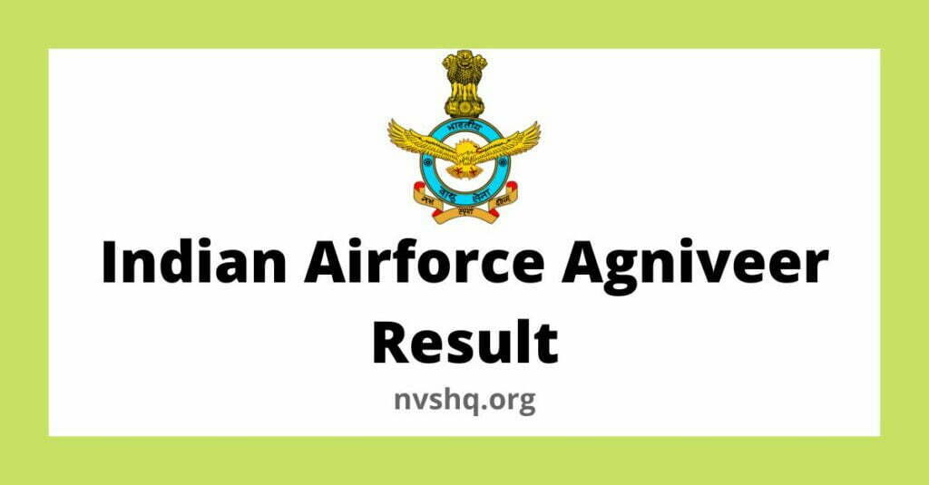 Indian Airforce Agniveer Result Download Link