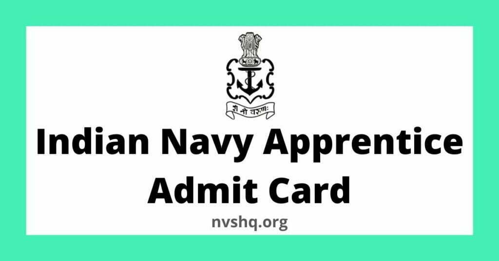 Naval Dockyard Mumbai Written Test Indian Navy Apprentice Admit Card